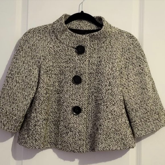 Lafayette 148 New York Crop Cape Blazer - Picture 1 of 5